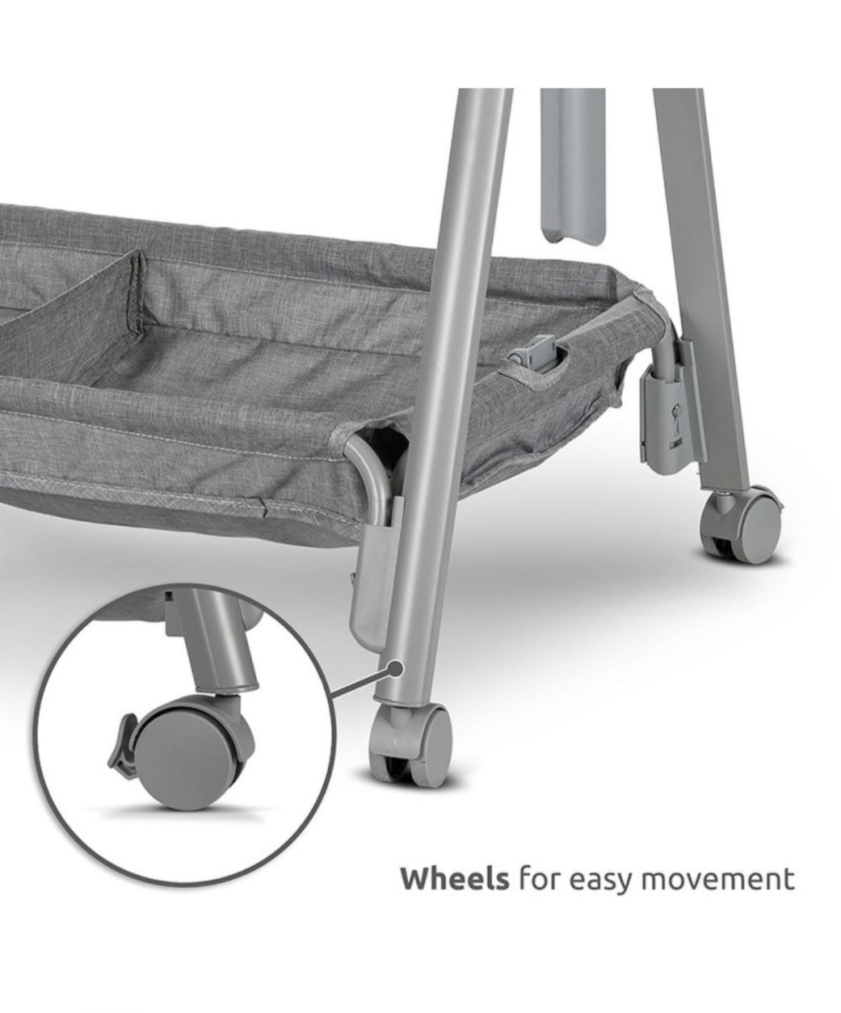 Mini culla LAYLA 2in1 con sponda abbattibile BEIGE