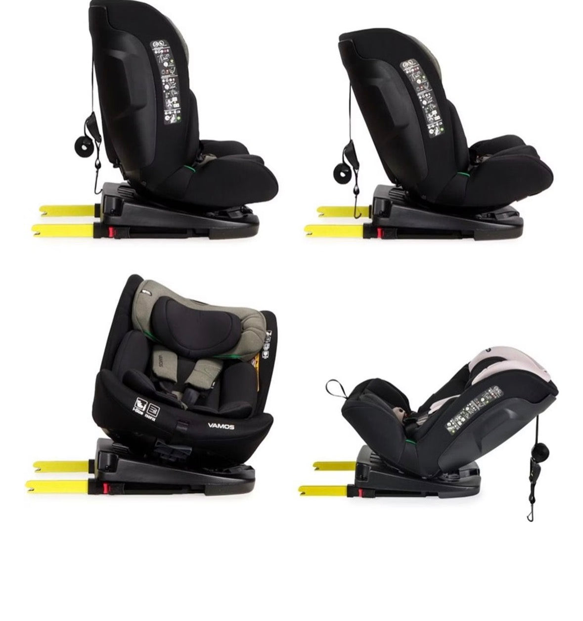 Seggiolino auto Moni Vamos i-Size (40-150 cm) VERDE