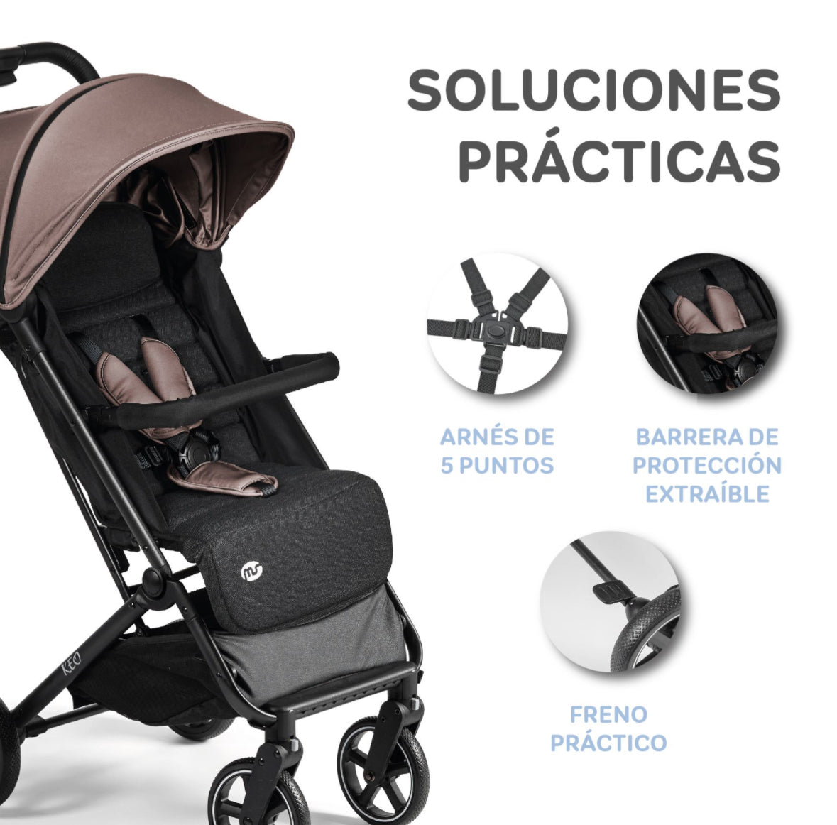 Passeggino keo beige