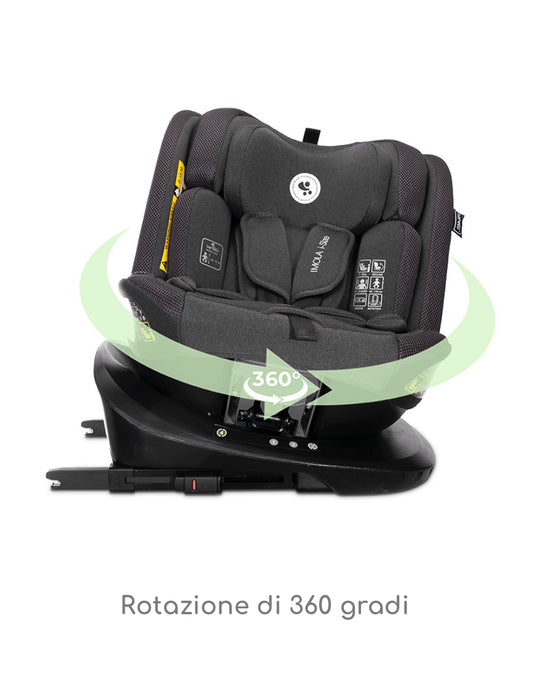 Seggiolino IMOLA i-Size ISOFIX 360 NERO