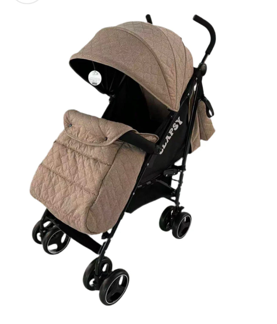 PASSEGGINO LEGGERO LEONIE CLAPSY CON BORSA E COPRIGAMBE,