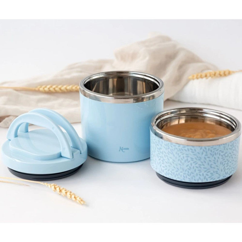 THERMOS DOPPIO PER ALIMENTI IN ACCIAIO INOSSIDABILE 930ML VARI COLORI