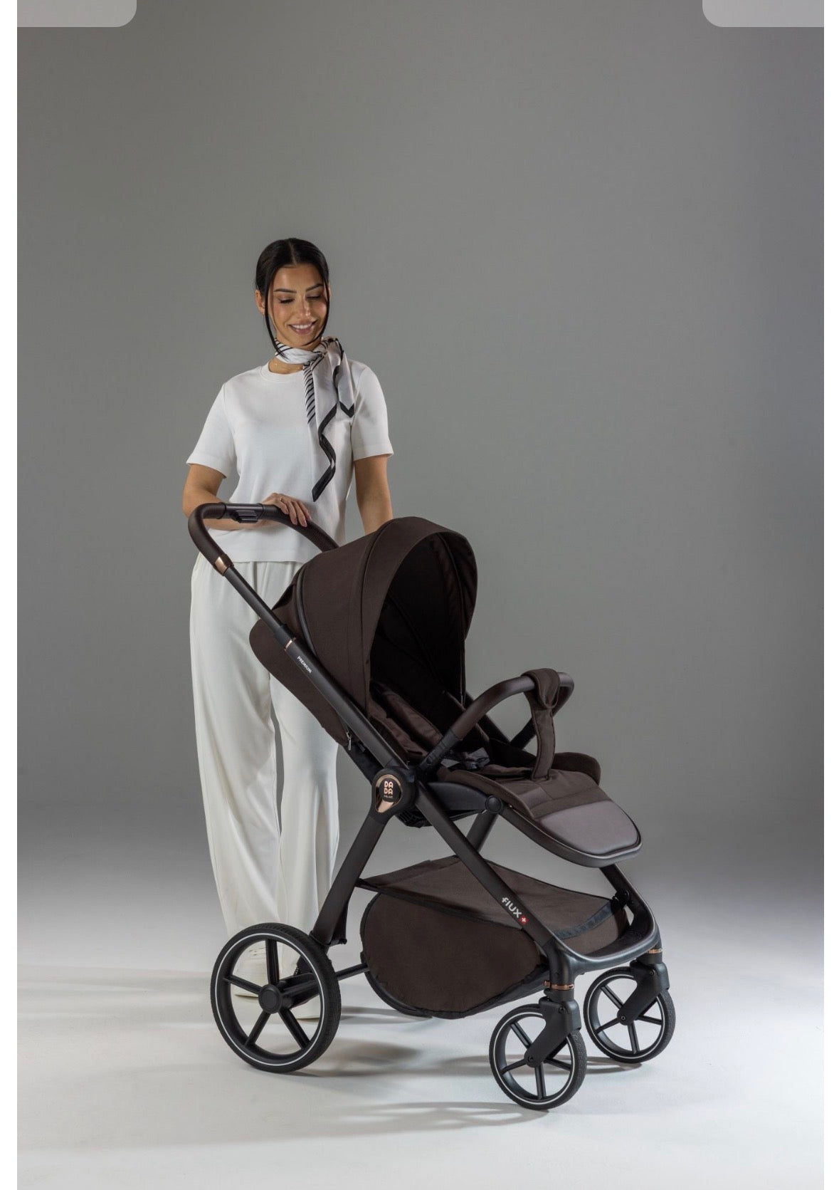 Trio Dada Prams Flux Chocolate