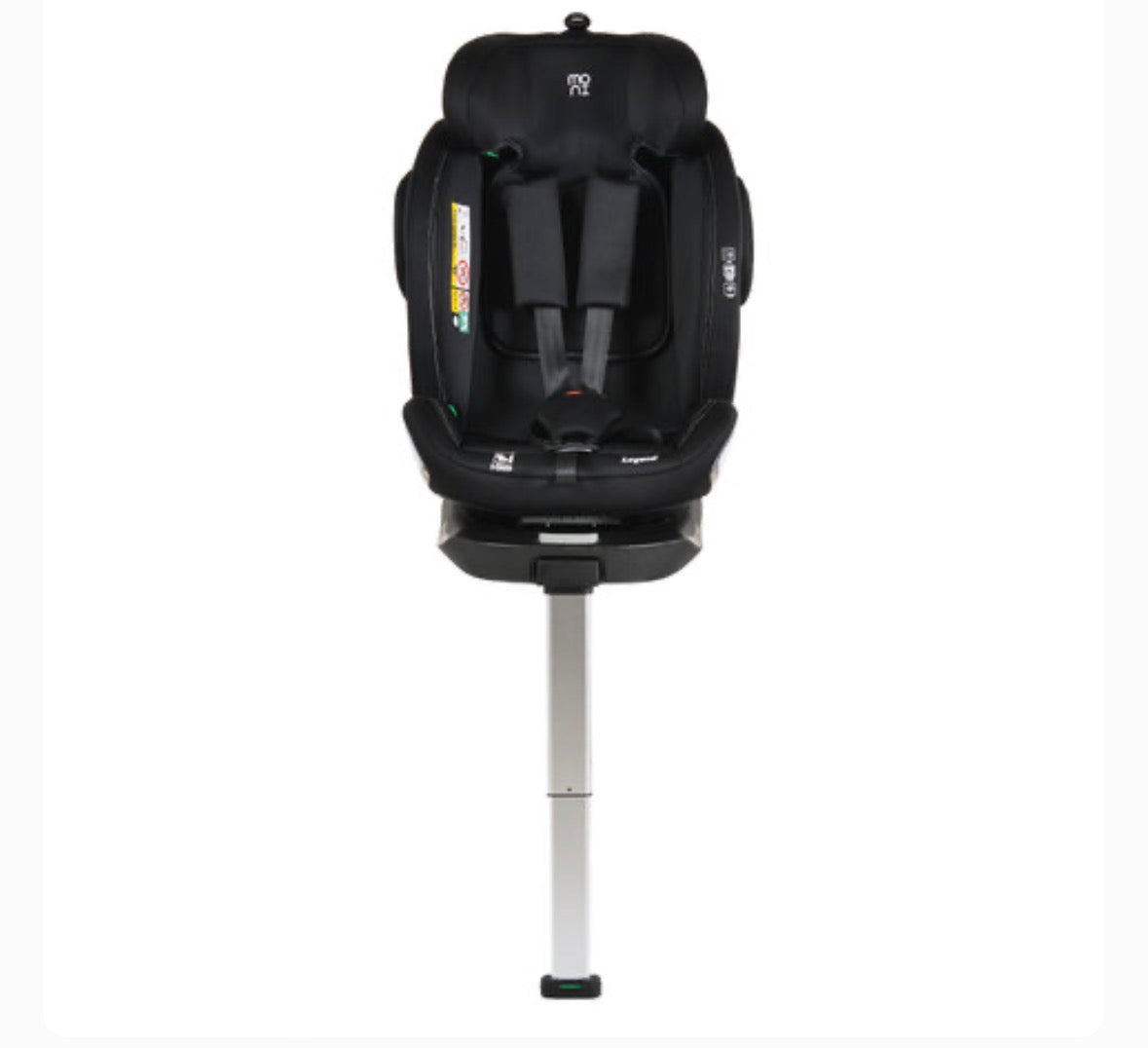 Moni Seggiolino Auto Legend 40-150 cm GRIGIO – 3 in 1 con Rotazione 360° e ISOFIX