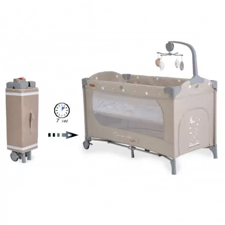 LETTINO CAMPING CANGARO ONCE UPON BOX BEIGE