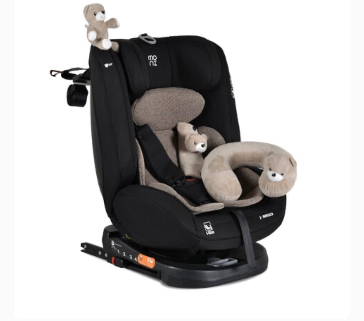 SEGGIOLINO AUTO MONI I-MAXX 360° I-SIZE 40-150CM BEIGE