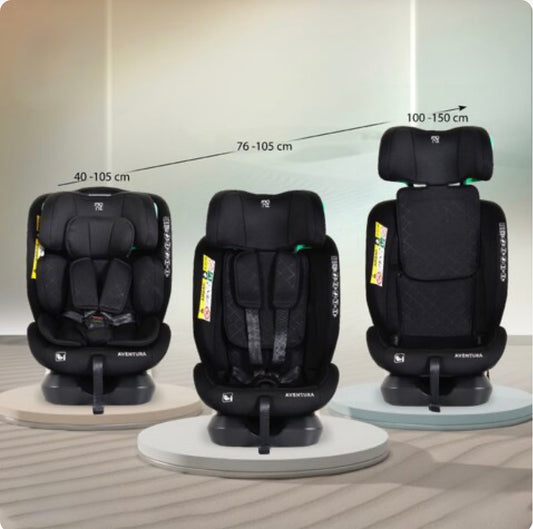 MONI SEGGIOLINO AUTO AVENTURA I-SIZE 40-150CM NERO