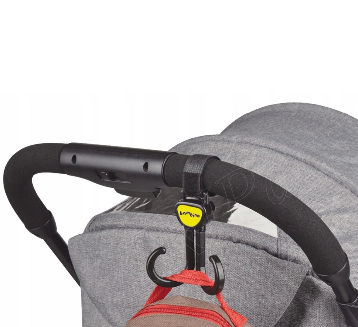 set di ganci multifunzione per passeggini