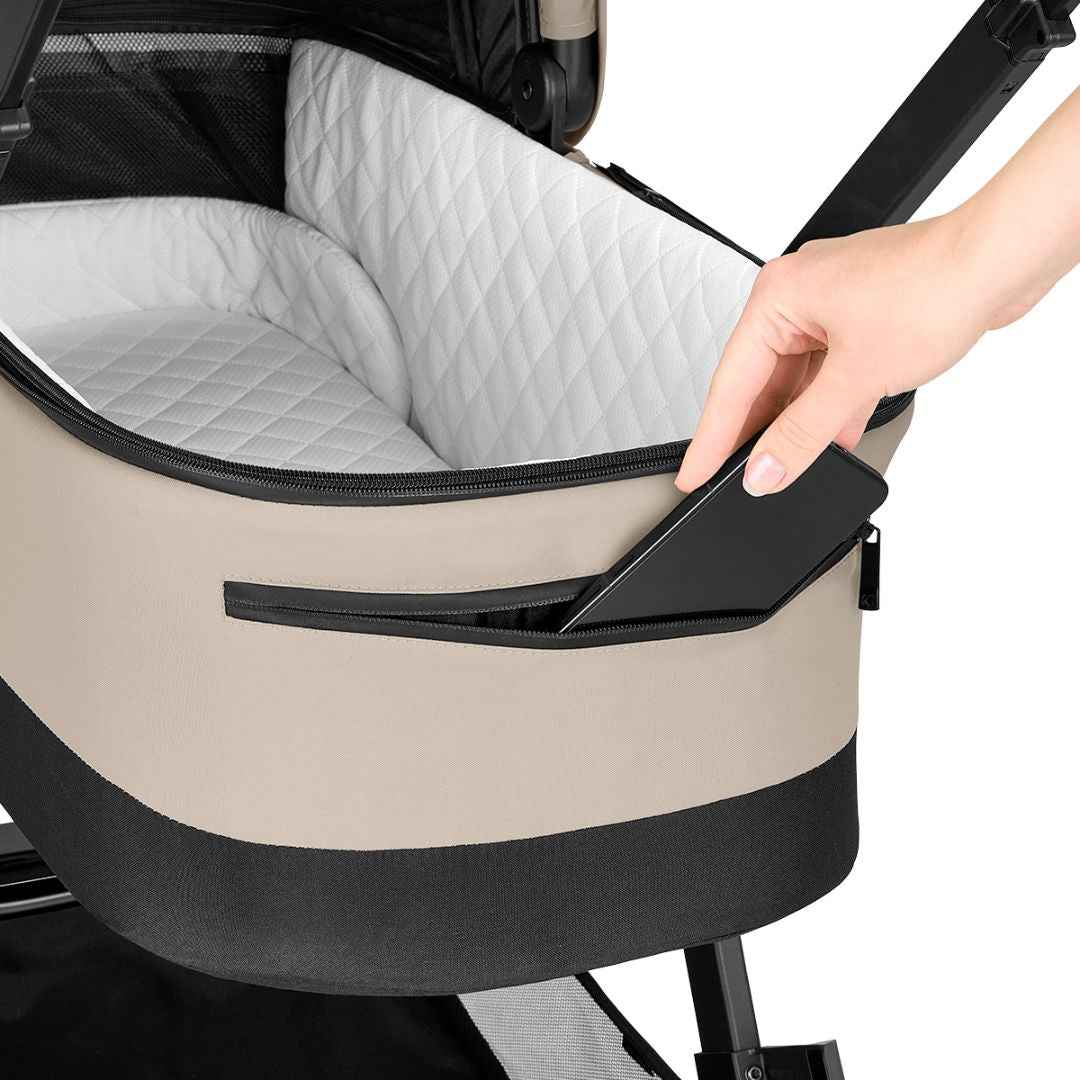 KikkaBoo® Passeggino con navicella 3in1 Mia Beige