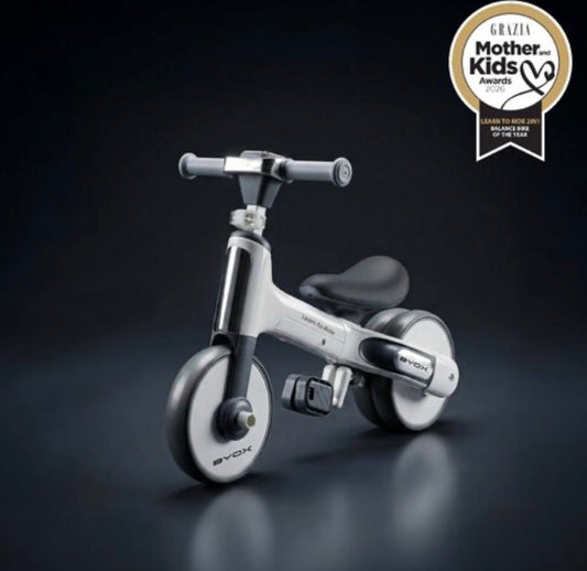 Mini bici da equilibrio Impara a cavalcare 2in1 bianca