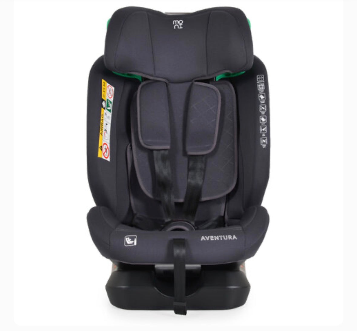MONI SEGGIOLINO AUTO AVENTURA I-SIZE 40-150CM GRIGIO