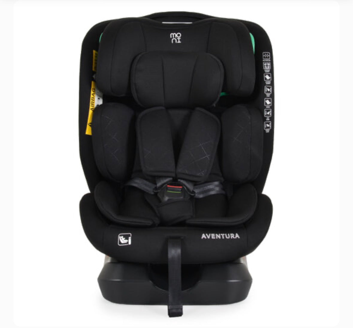 MONI SEGGIOLINO AUTO AVENTURA I-SIZE 40-150CM NERO