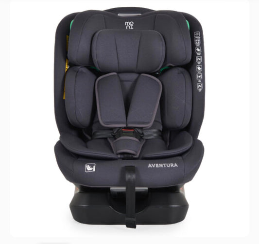 MONI SEGGIOLINO AUTO AVENTURA I-SIZE 40-150CM GRIGIO
