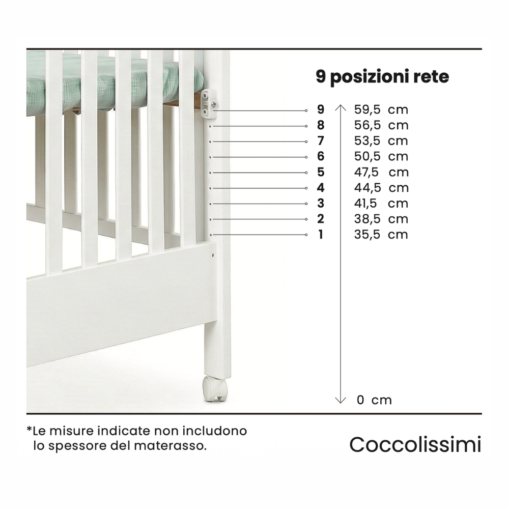 Culla Evolutiva Dreamy (compreso di materasso e tessile )