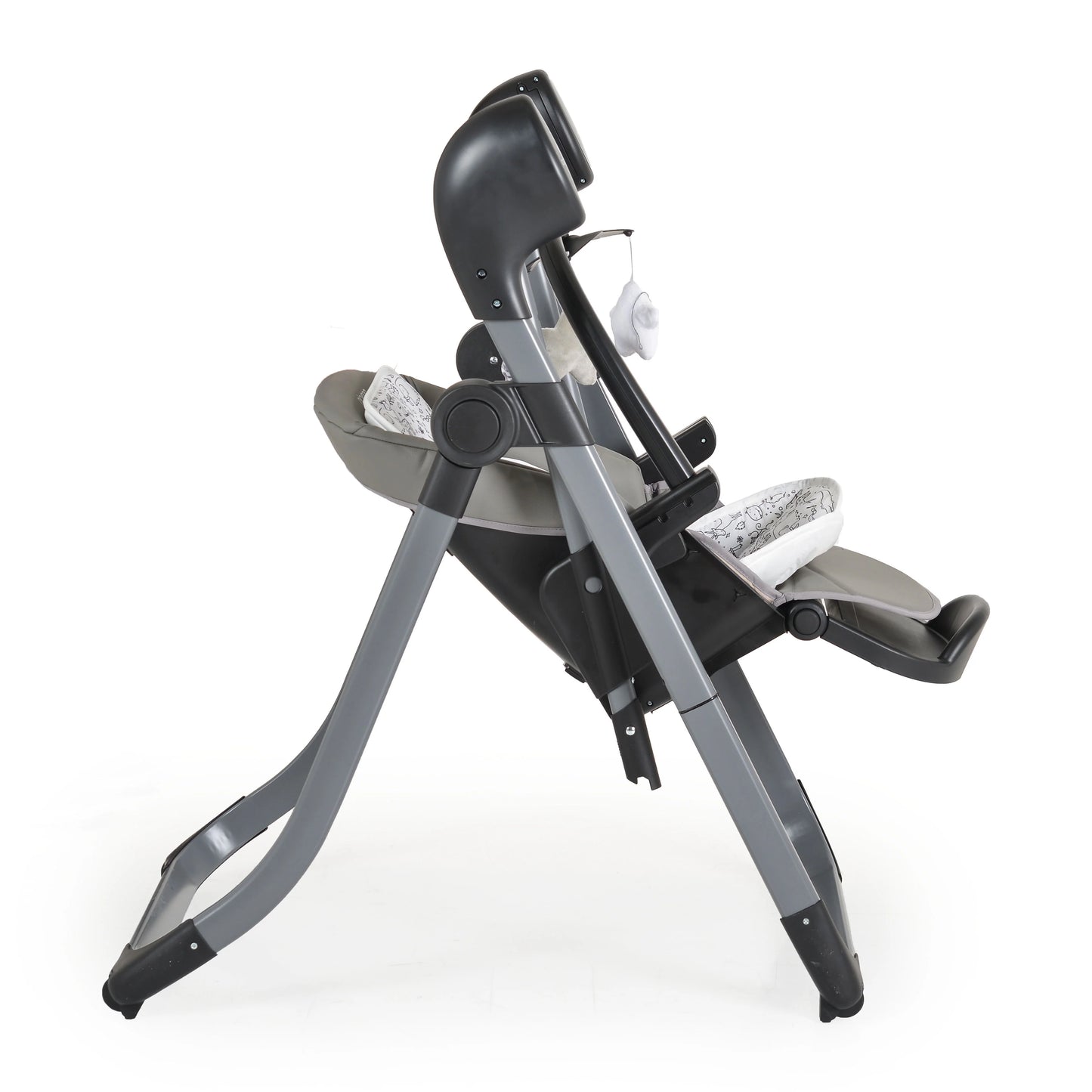 SEDIOLONE PAPPA E ALTALENA ELETTRICA MULTIFUNZIONALE CANGAROO NIRVANA 2 IN 1 GRIGIA