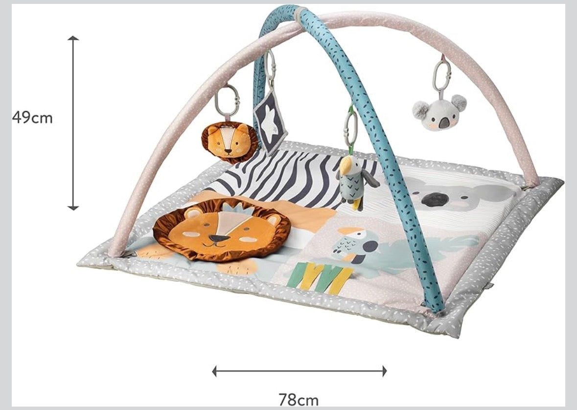 Nuby Animal Adventures Baby Play Mat – Palestra giocattolo con giocattoli