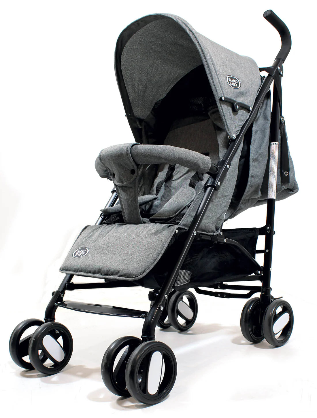 Passeggino Leggero per Bambini Pieghevole con Borsa Nemo Grigio