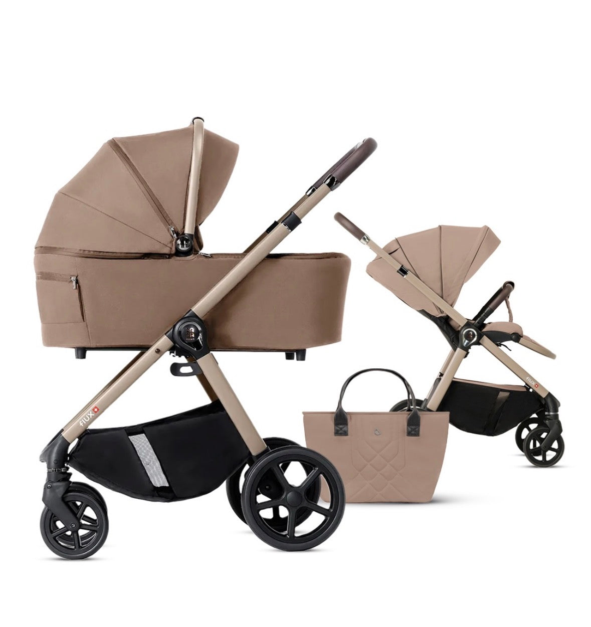 Trio Dada Prams Flux Moka Beige