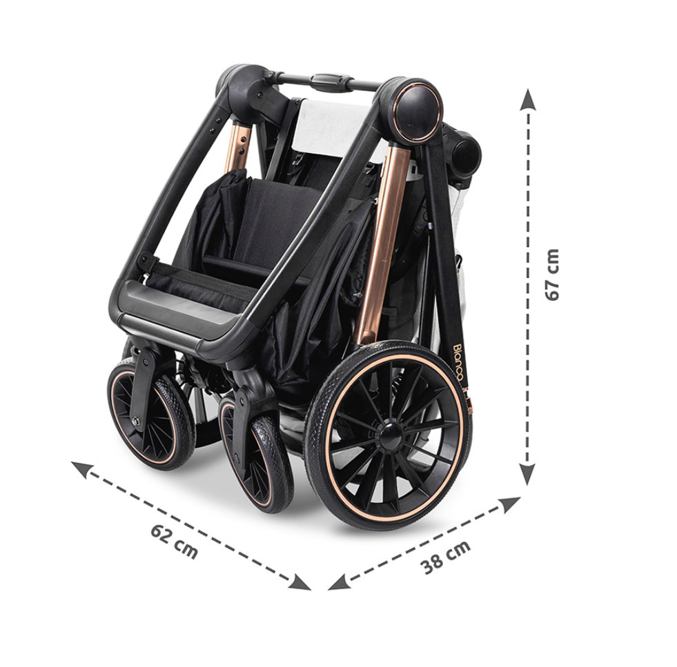 TRIO LIRELLI MODELLO BIANCA ,COLORE NERO