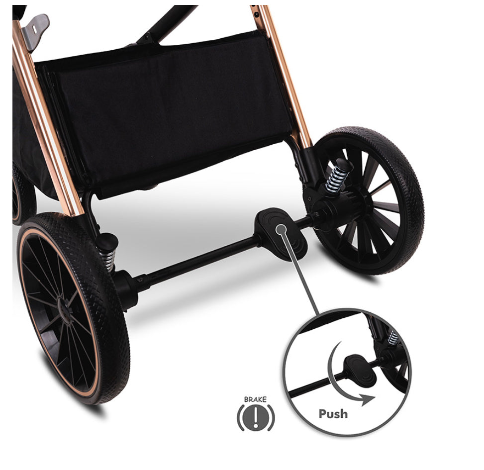 TRIO LIRELLI MODELLO BIANCA ,COLORE NERO