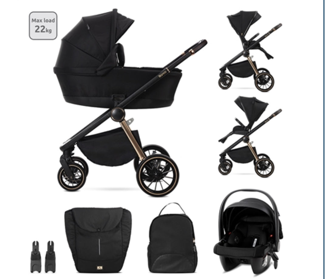 TRIO LIRELLI MODELLO BIANCA ,COLORE NERO