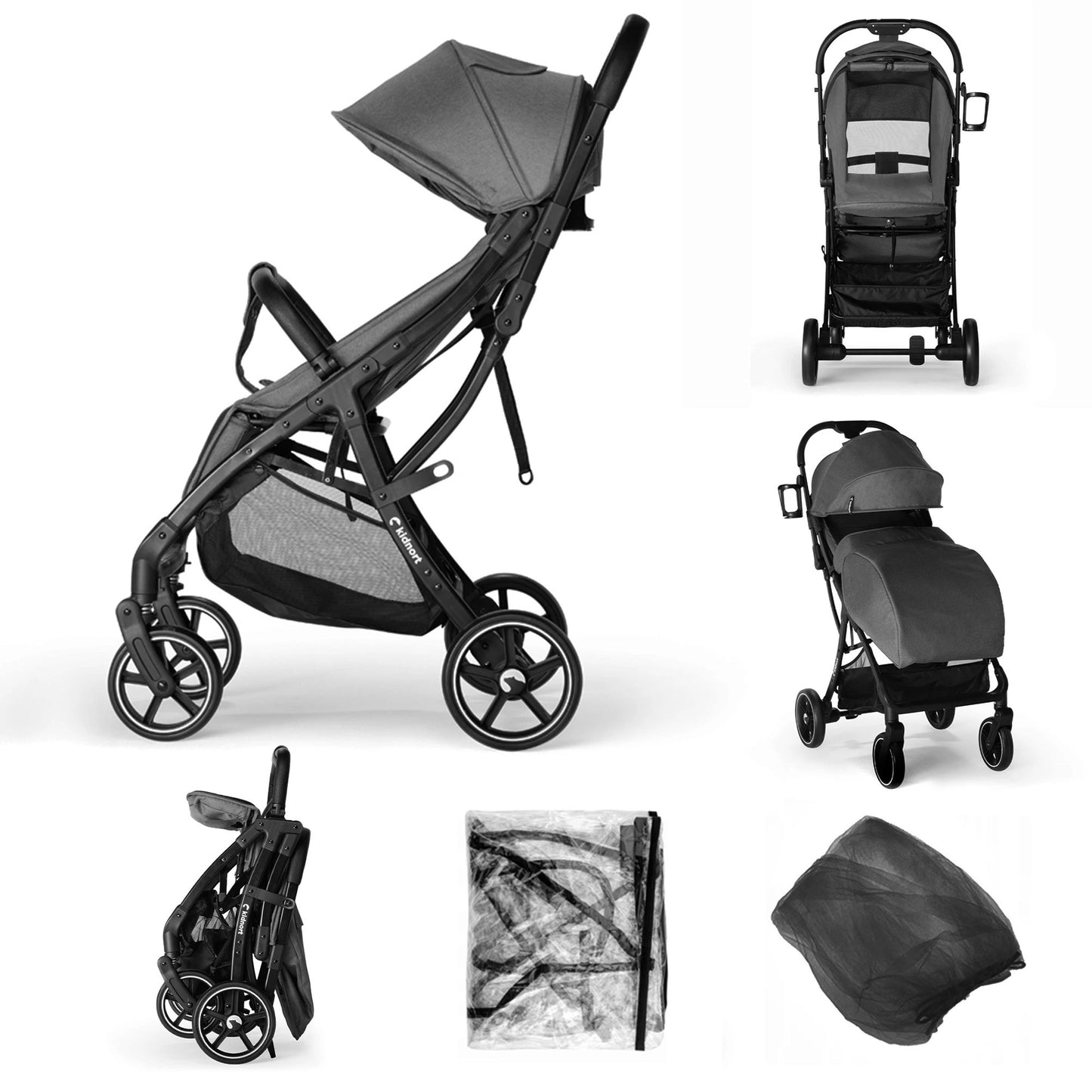 Kidnort Passeggino Fjallrav grigio