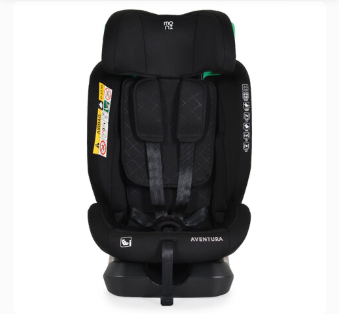 MONI SEGGIOLINO AUTO AVENTURA I-SIZE 40-150CM NERO