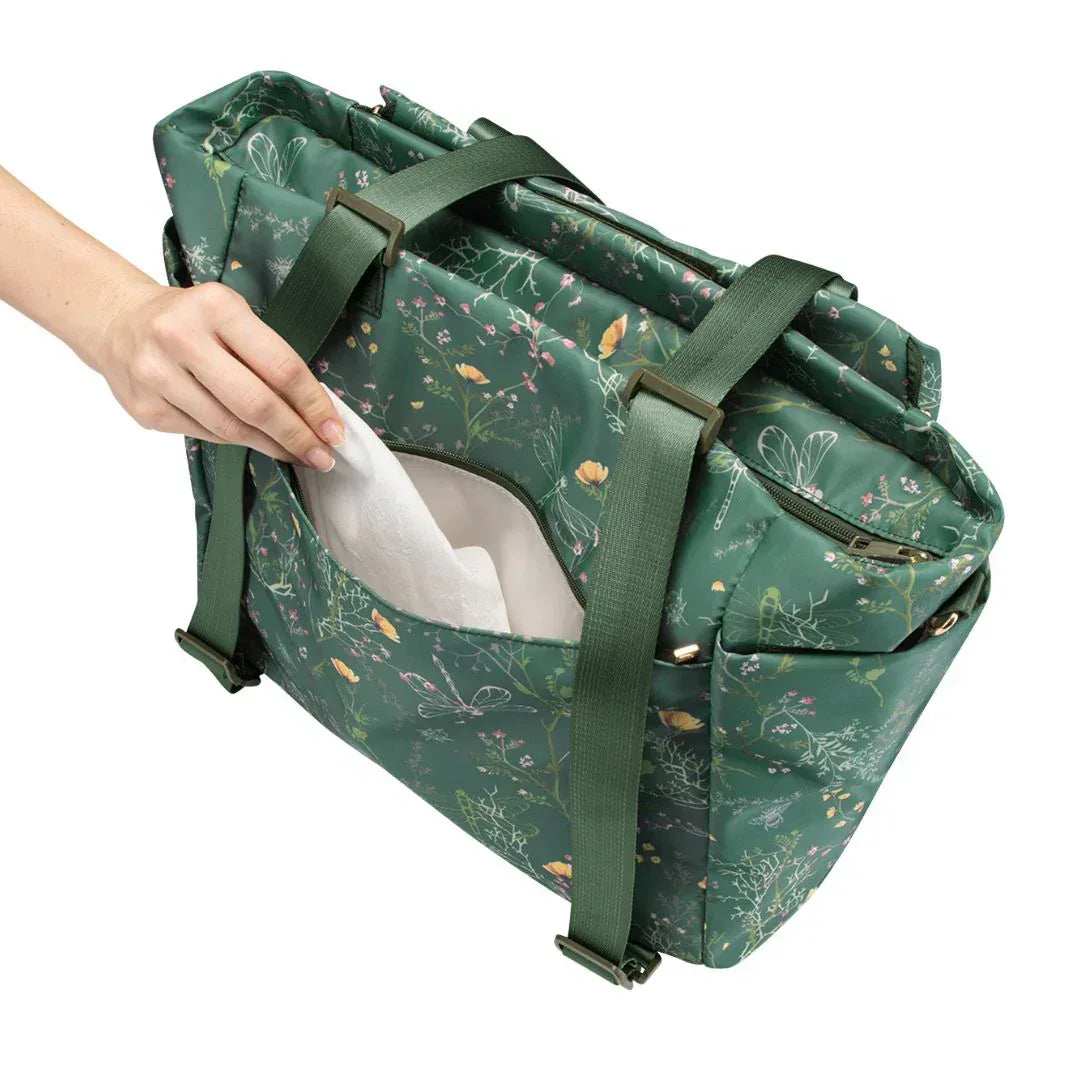 KikkaBoo® Borsa fasciatoio Florence Secret Garden Green