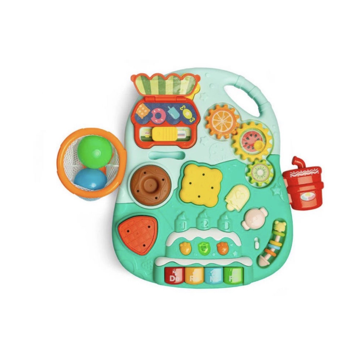 Moni Toys Giocattolo Evolutivo 5 in 1 – Cavalcabile, Dondolo, Girello, Balance Bike e Tavolo Attività AZZURRO