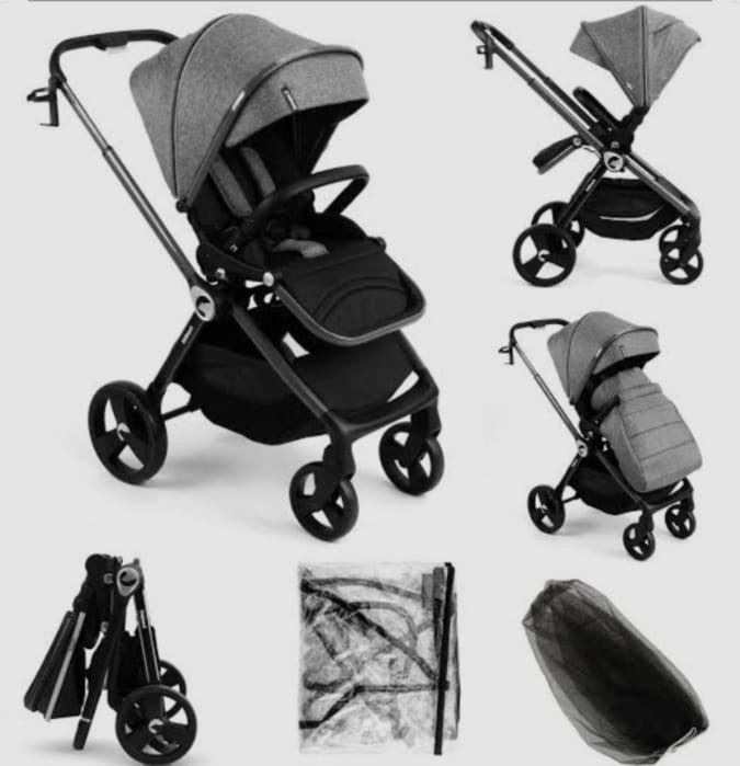 Isbjorn Kidnort - Passeggino Reversibile grigio