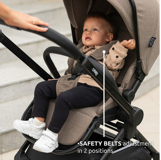 TRIO REYA 3in1 con maniglia reversibile MARRONE