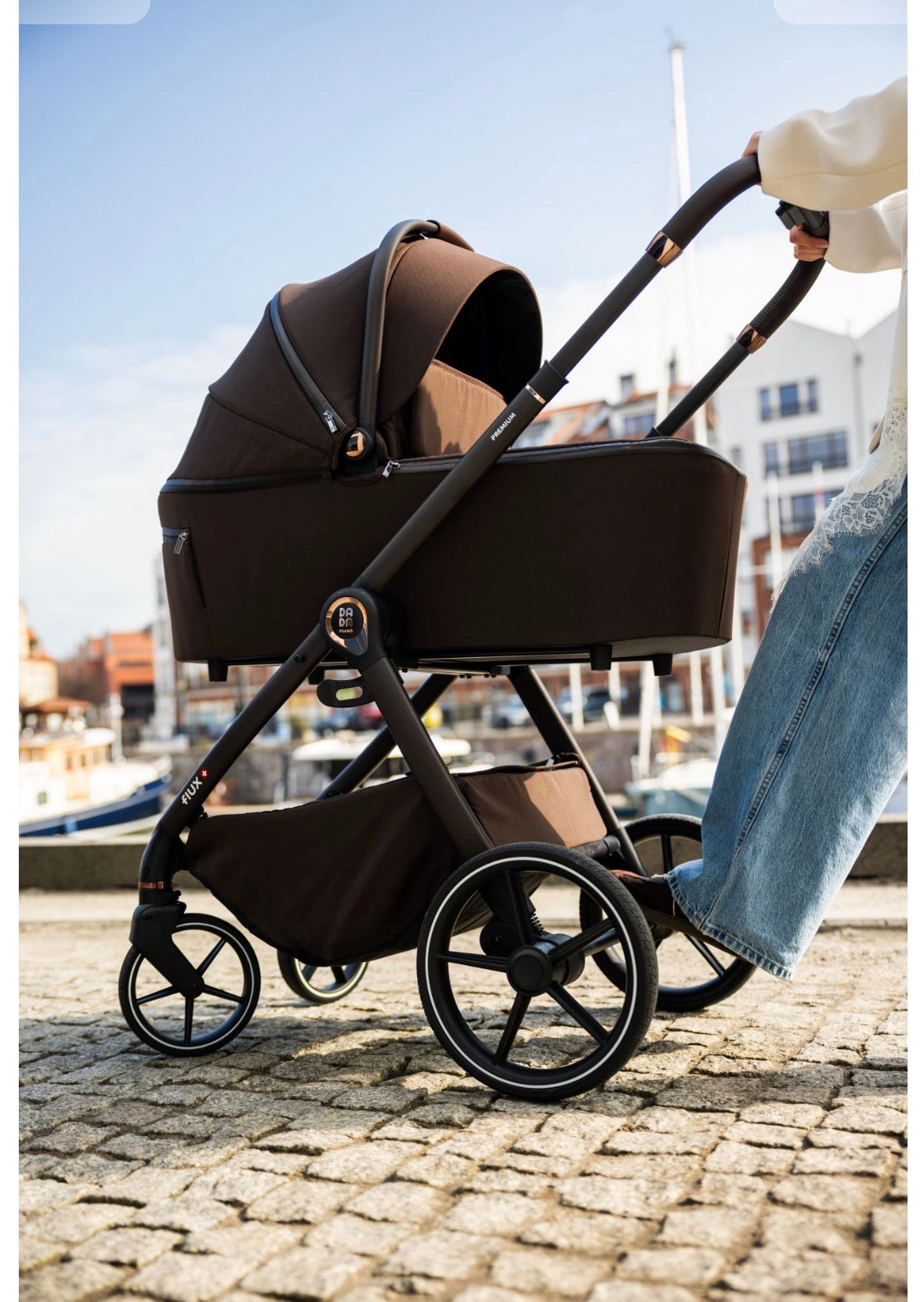 Trio Dada Prams Flux Chocolate