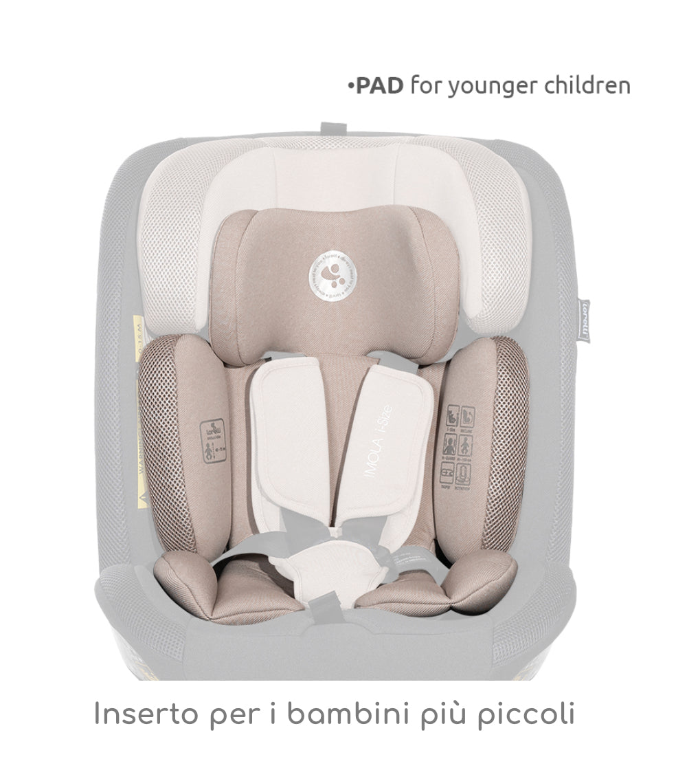 Seggiolino IMOLA i-Size ISOFIX 360
 BEIGE