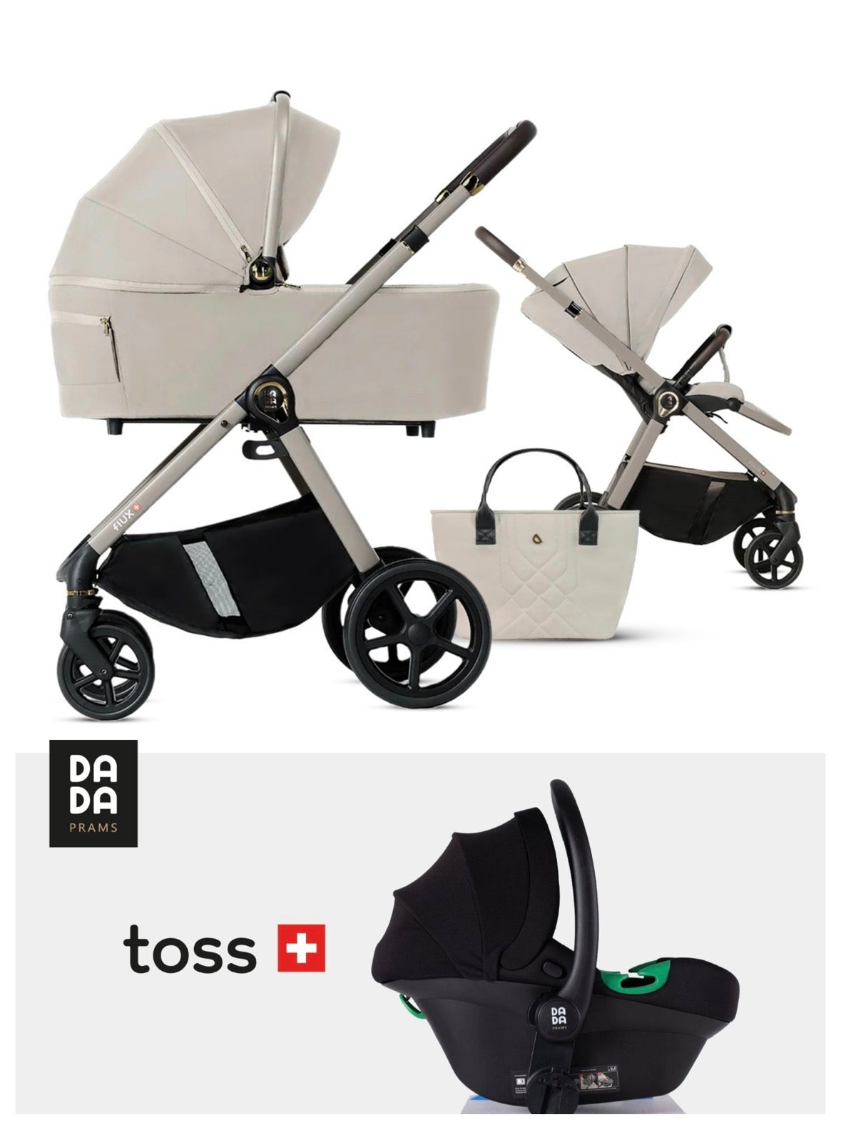 Trio Dada Prams Flux Mandorla