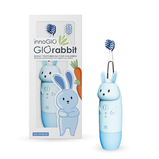 innoGIO Spazzolino Elettrico Sonico GIOrabbit Blu