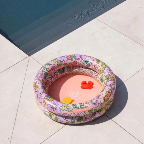 Piscina gonfiabile 2 anelli 60 cm con stampa floreale Swim Essential