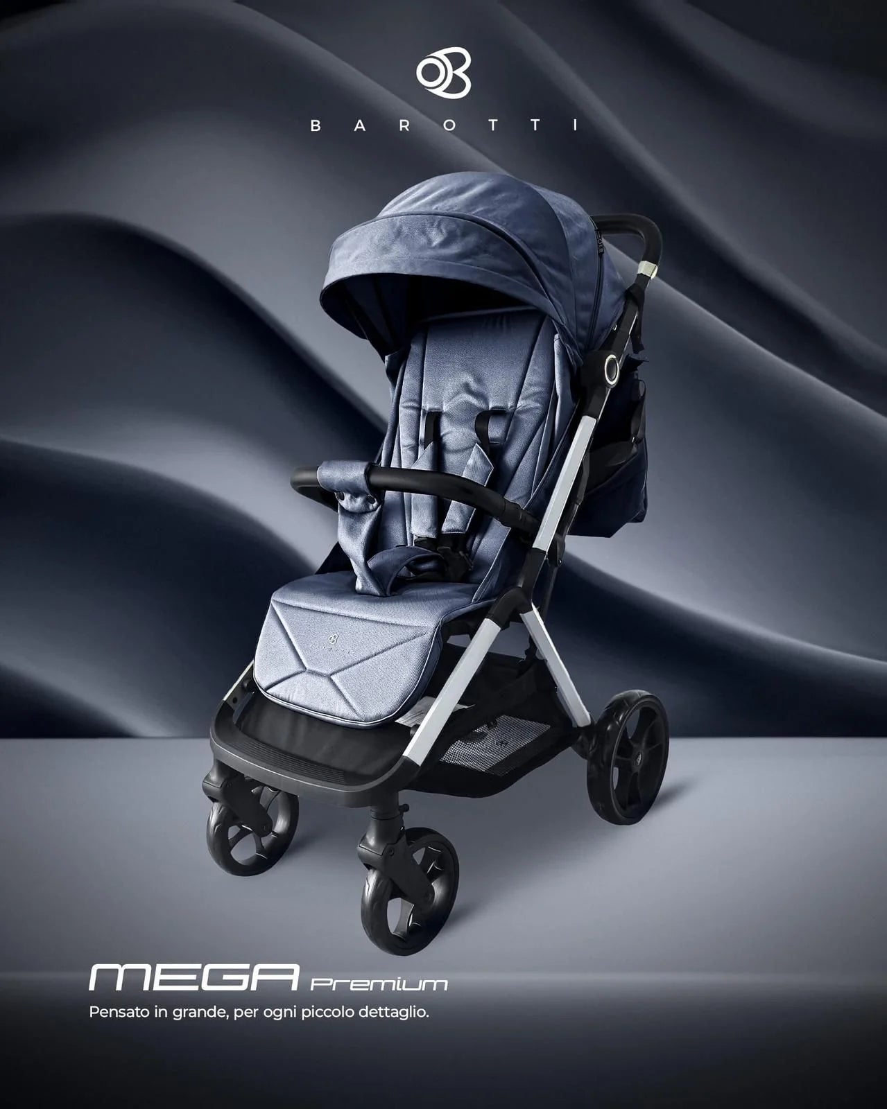 PASSEGGINO LEGGERO BAROTTI MEGA PREMIUM CON BORSA