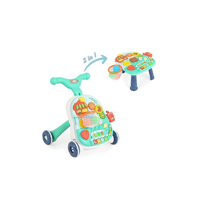 Primi Passi 2in1 con cestino blu