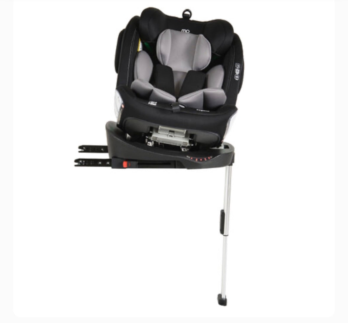 Moni Seggiolino Auto Legend 40-150 cm GRIGIO – 3 in 1 con Rotazione 360° e ISOFIX