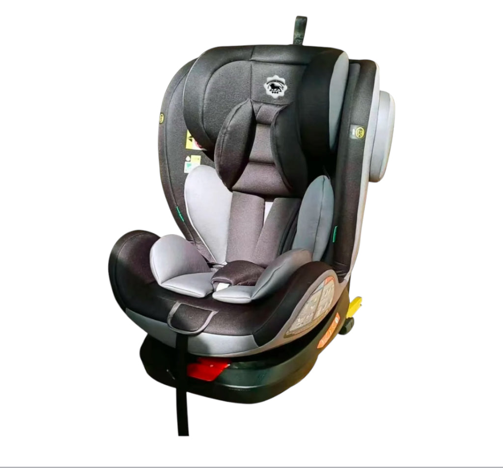 SEGGIOLINO AUTO LEONIE NUVOLA 360° I-SIZE 40-150CM ISOFIX O CINTURA DI SICUREZZA GRIGIO