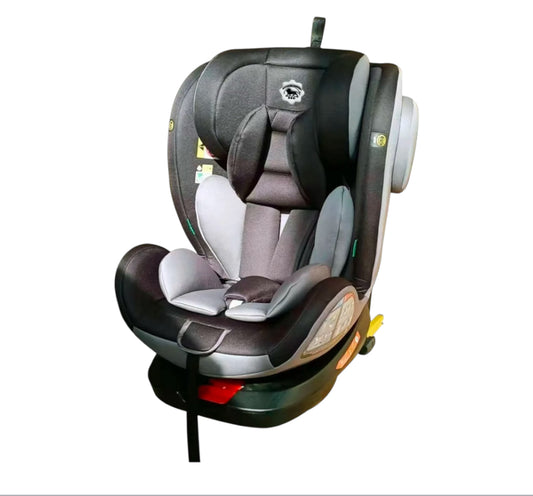 SEGGIOLINO AUTO LEONIE NUVOLA 360° I-SIZE 40-150CM ISOFIX O CINTURA DI SICUREZZA GRIGIO