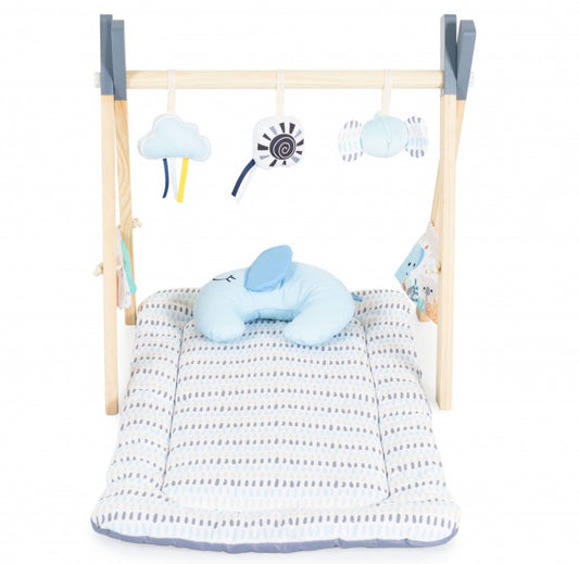Moni Toys Sahara Tappeto da gioco con palestra per bambini in legno