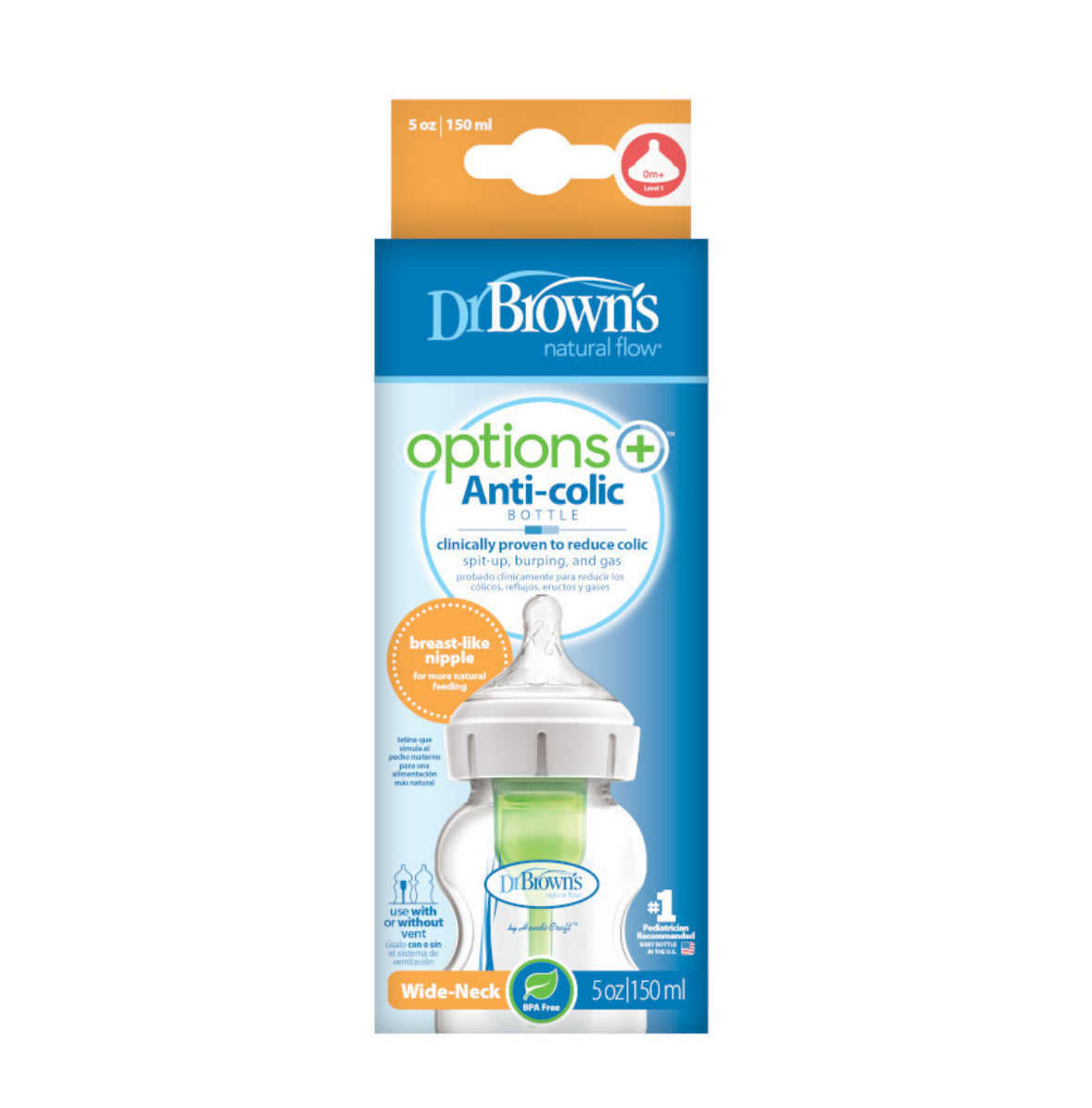 Dr.Brown’s Biberon da 150ML con collo largo