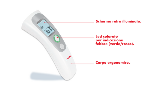 NO CONTACT PLUS: Termometro senza contatto a infrarossi con indicatore di distanza