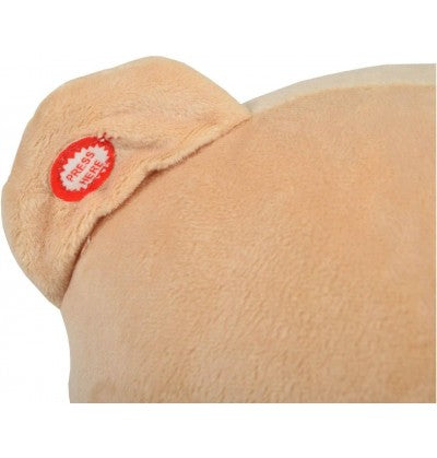 MONI Dondolo per Bambini in Legno Orso ROSA con Suoni