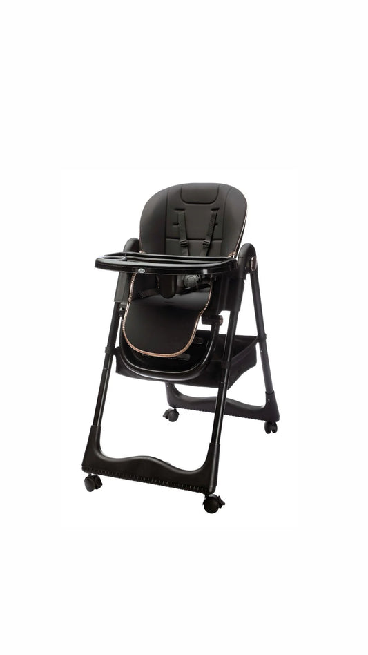 SEDIOLONE PAPPA LEONIE NEST NERO + BAVAGLINO, SCODELLA E POSATE IN SILICONE OMAGGIO