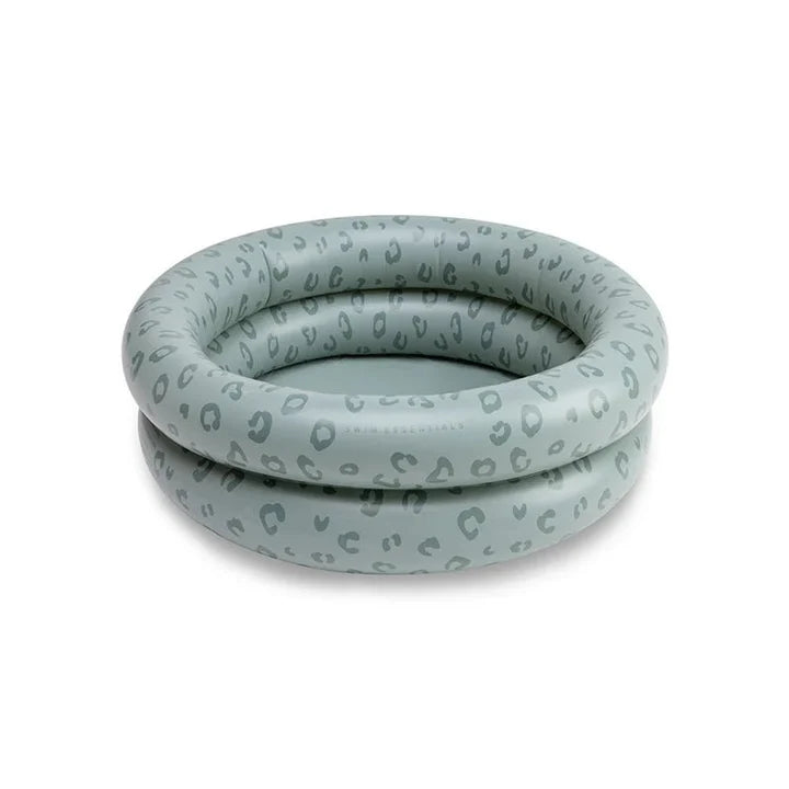 Piscina gonfiabile 2 anelli 60 cm con stampa leopardata verde Swim Essential